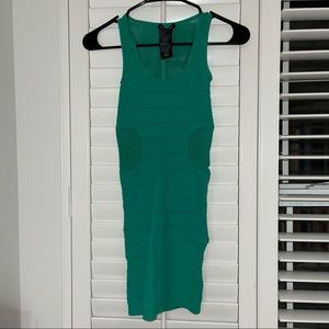 Bebe Emerald Green Mini Dress